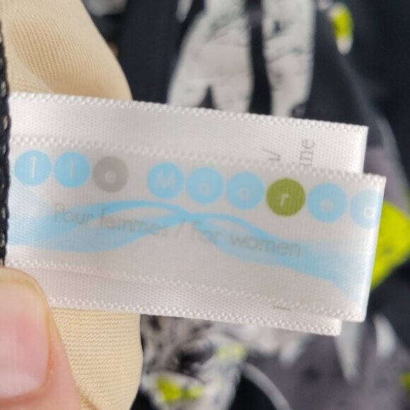 SwimSuit One Piece Green Blue Floral Dress Bathing Suit Adjustable Strap Sz XL - Picture 12 of 14